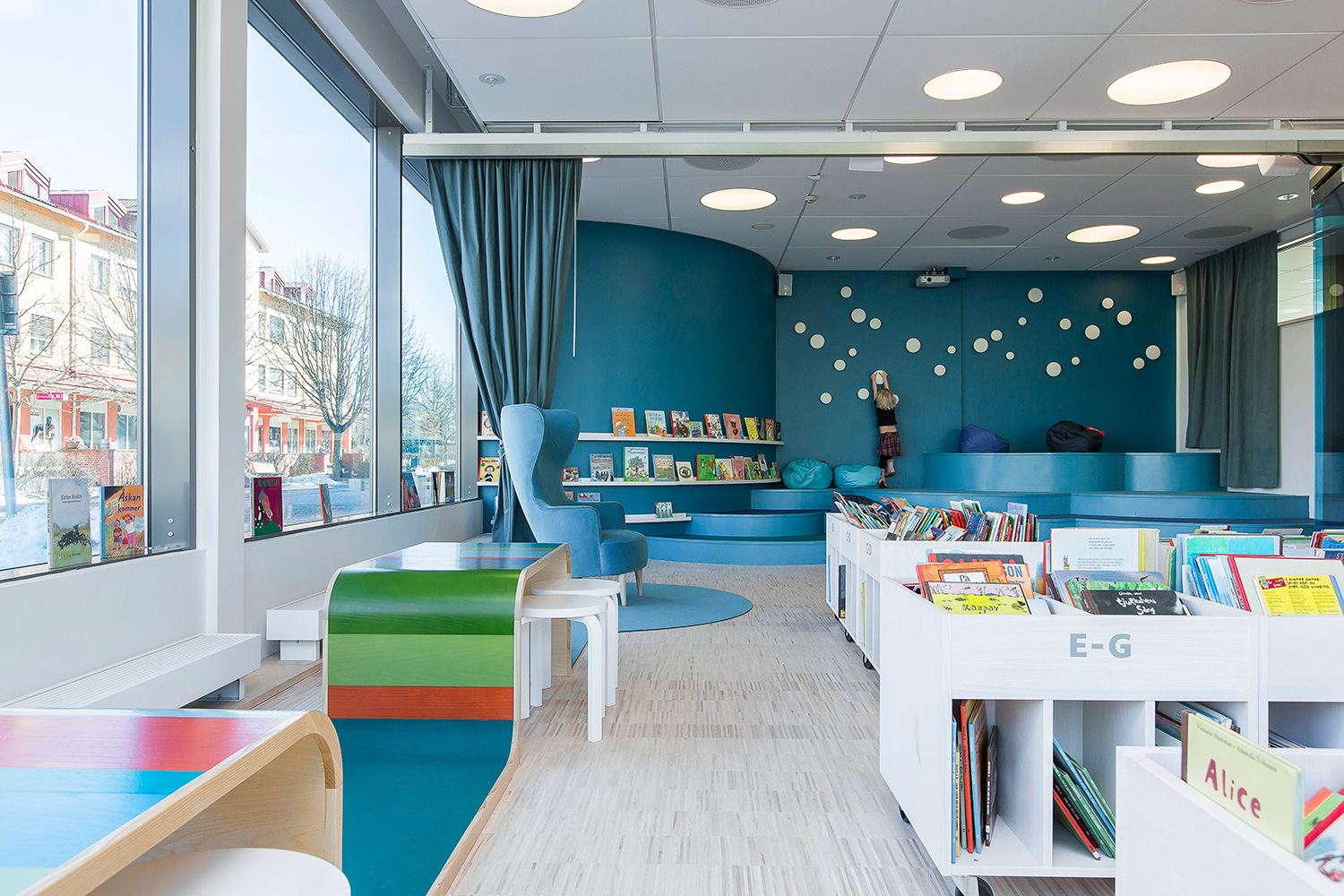 Bibliothèque Vallentuna, Suède