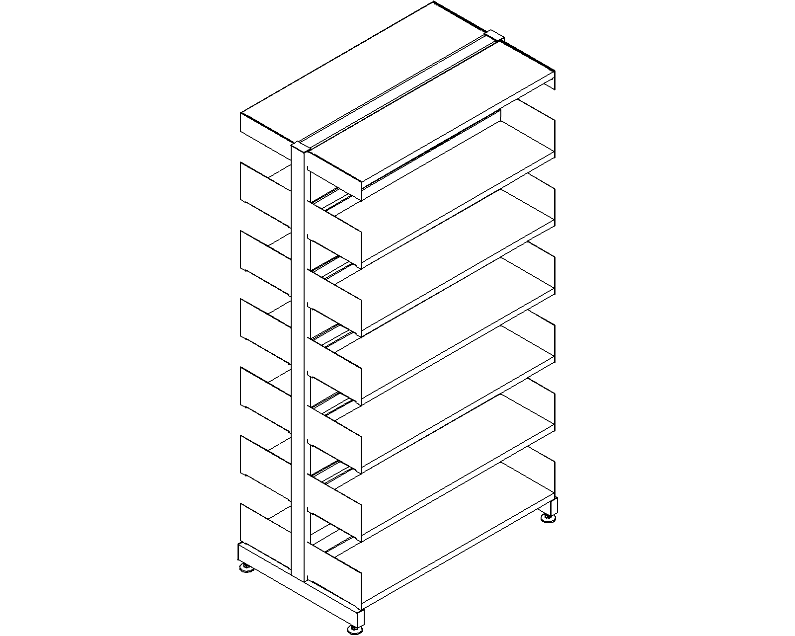 6030 starter - double-sided - H1820 - D250 - W900 - 3D.dwg