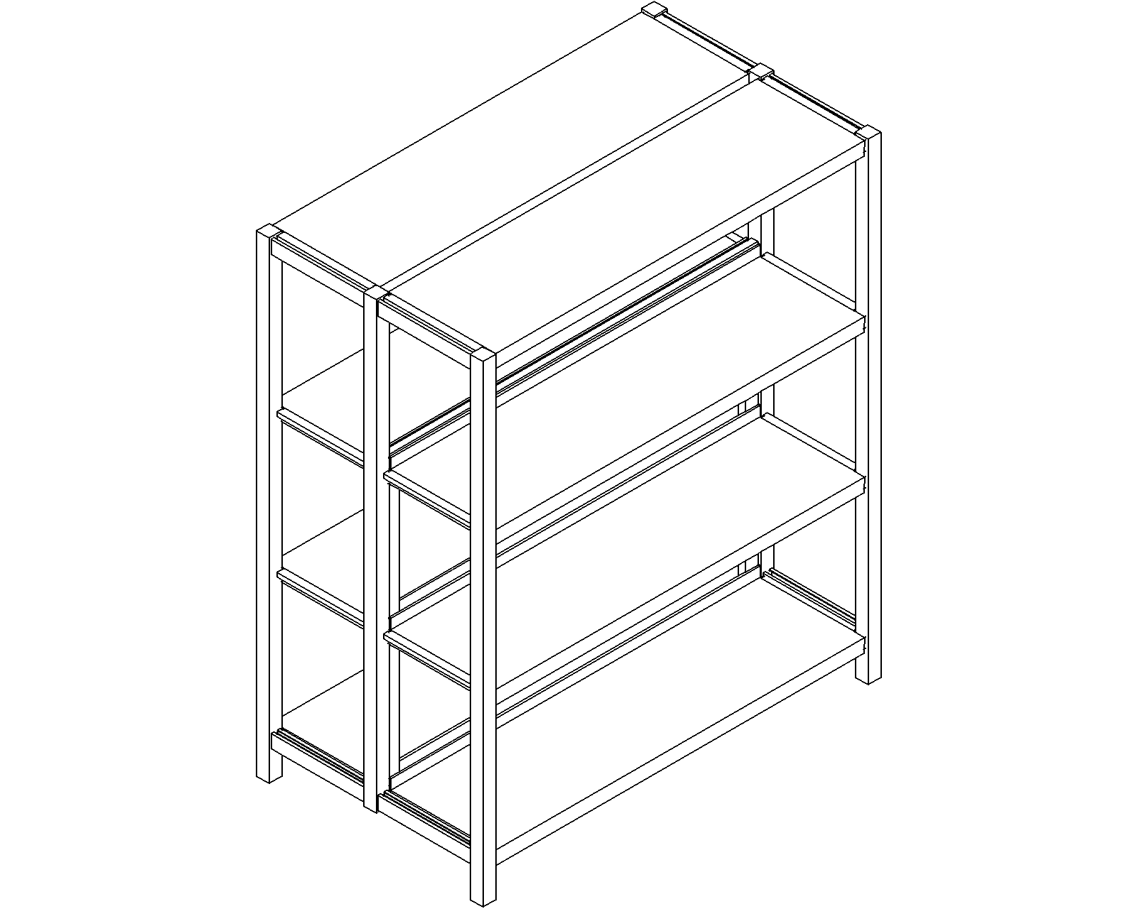 Uniflex starter – double-sided – H1100 – D250 – W900 – 3D.dwg